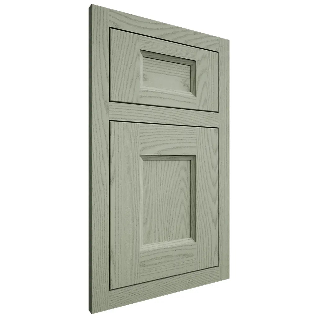 Shiloh Cabinetry Flush Inset Statesville Red Oak Plain Cut Moss Door