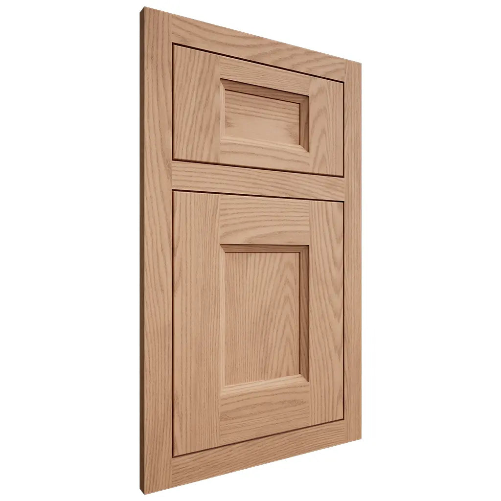 Shiloh Cabinetry Flush Inset Statesville Red Oak Plain Cut Natural Door