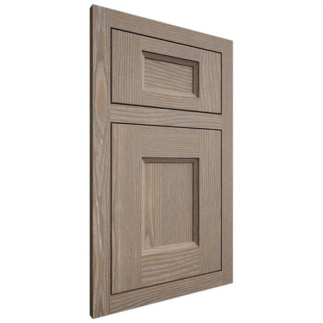 Shiloh Cabinetry Flush Inset Statesville White Oak Plain Cut Almond Door