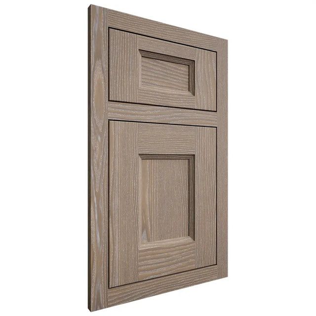 Shiloh Cabinetry Flush Inset Statesville White Oak Plain Cut Almond Door