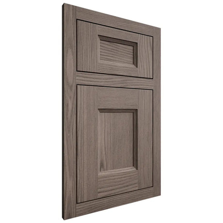 Shiloh Cabinetry Flush Inset Statesville White Oak Plain Cut Clay Door