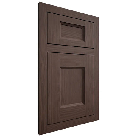 Shiloh Cabinetry Flush Inset Statesville White Oak Plain Cut Dusk Door