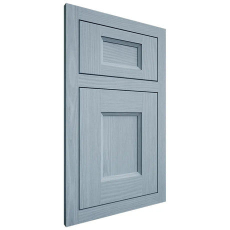 Shiloh Cabinetry Flush Inset Statesville White Oak Plain Cut Sky Door