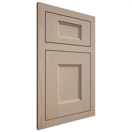 Shiloh Cabinetry Flush Inset Statesville White Oak Plain Cut Straw Door