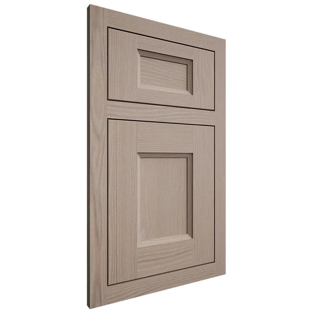 Shiloh Cabinetry Flush Inset Statesville White Oak Plain Cut Whitewash Door