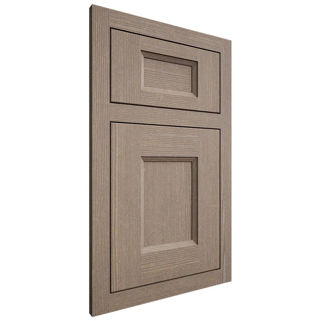 Shiloh Cabinetry Flush Inset Statesville White Oak Quarter Sawn Almond Door