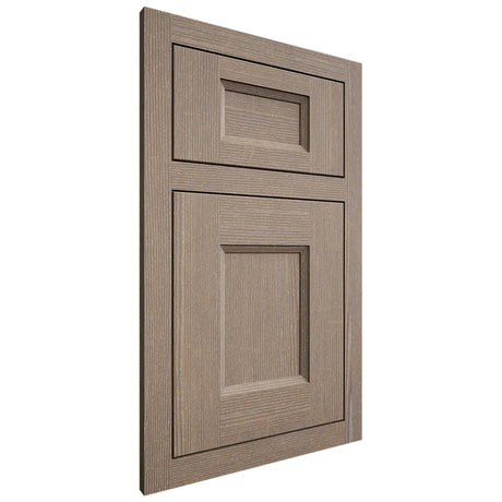 Shiloh Cabinetry Flush Inset Statesville White Oak Quarter Sawn Almond Door