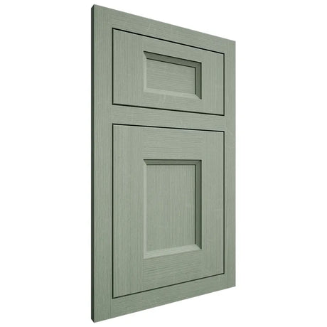 Shiloh Cabinetry Flush Inset Statesville White Oak Quarter Sawn Moss Door