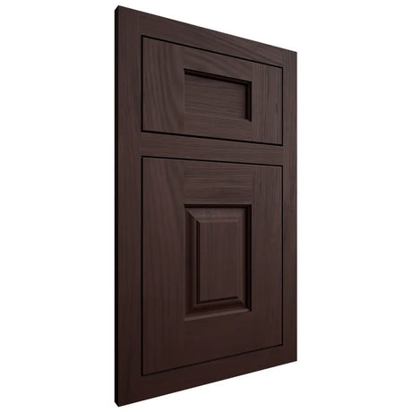 Shiloh Cabinetry Flush Inset Summit Alder Plain Cut Bistre Door