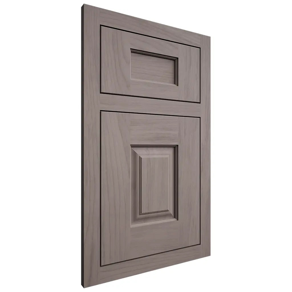 Shiloh Cabinetry Flush Inset Summit Alder Plain Cut Stonehenge Door
