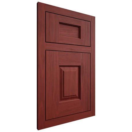 Shiloh Cabinetry Flush Inset Summit Cherry Plain Cut Red Door