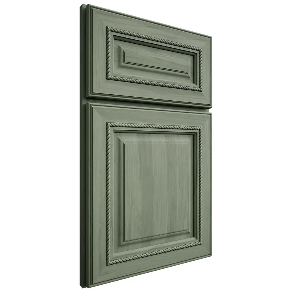 Shiloh Cabinetry Flush Inset Summit Hickory Plain Cut Moss Door