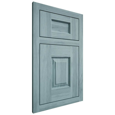 Shiloh Cabinetry Flush Inset Summit Hickory Plain Cut Sky Door