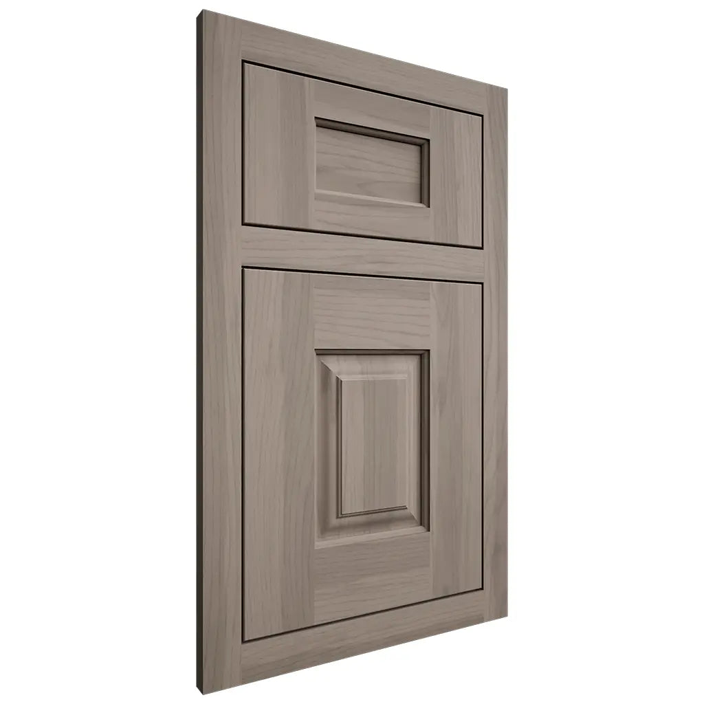 Shiloh Cabinetry Flush Inset Summit Hickory Plain Cut Sterling Door