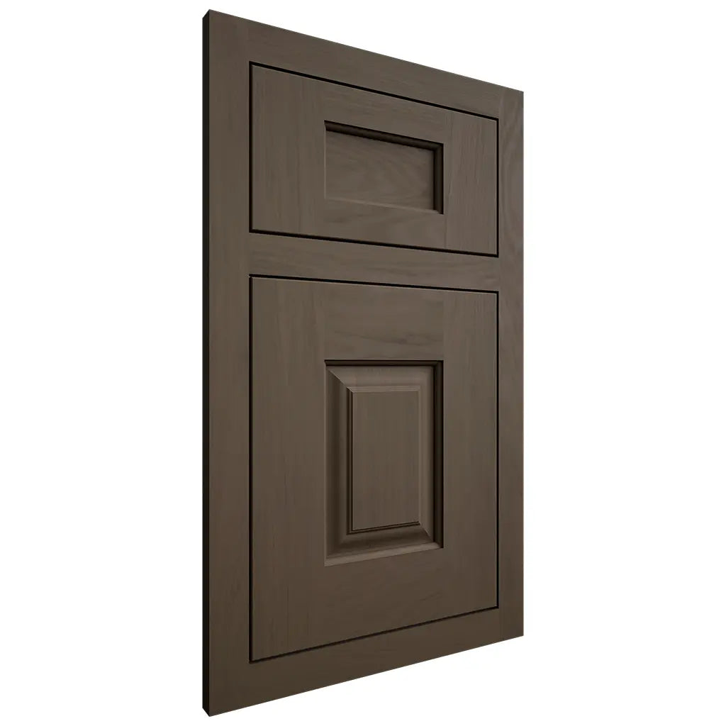 Shiloh Cabinetry Flush Inset Summit Maple Plain Cut Perfect Brown Door
