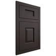 Shiloh Cabinetry Flush Inset Summit Poplar Plain Cut Carbon Door