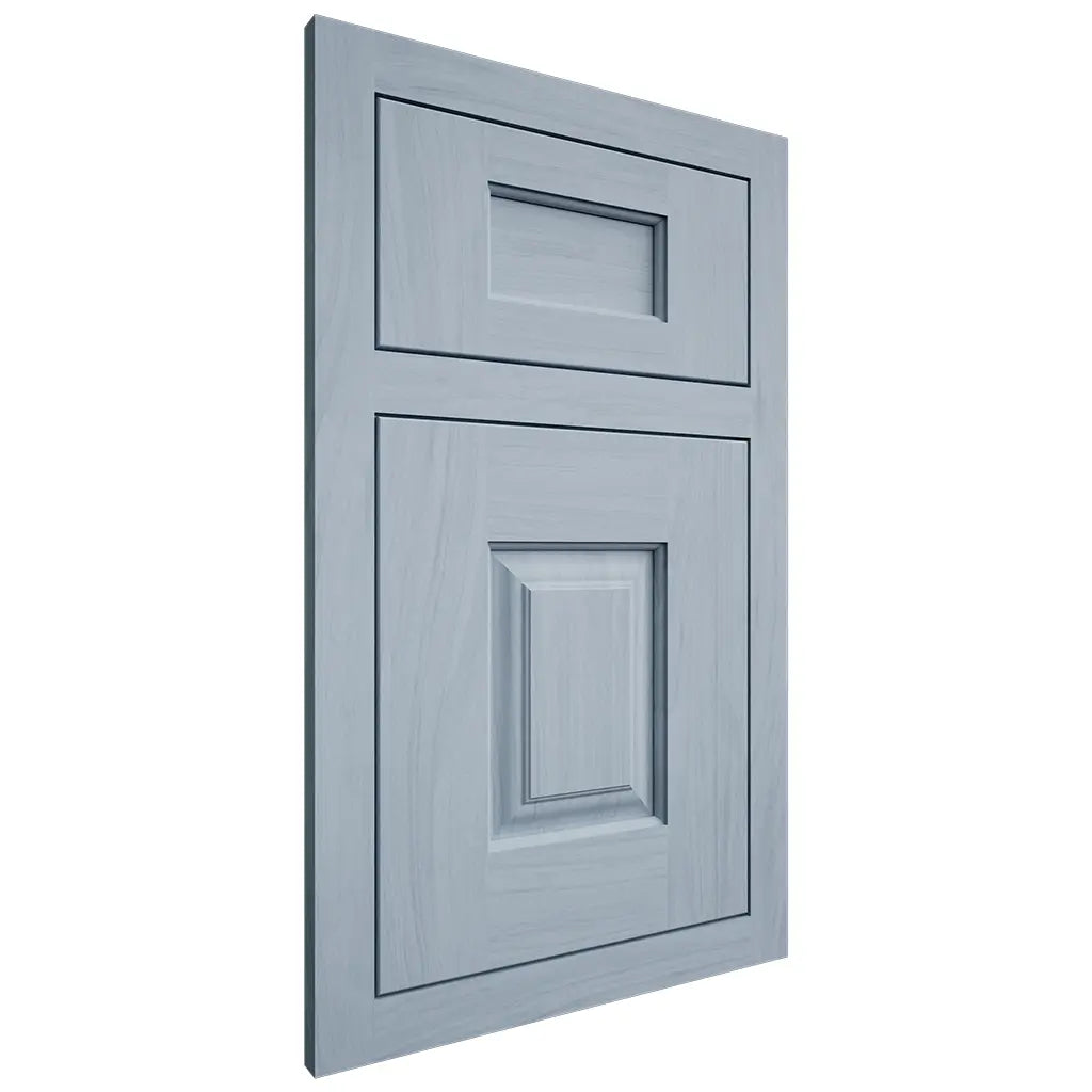 Shiloh Cabinetry Flush Inset Summit Poplar Plain Cut Sky Door