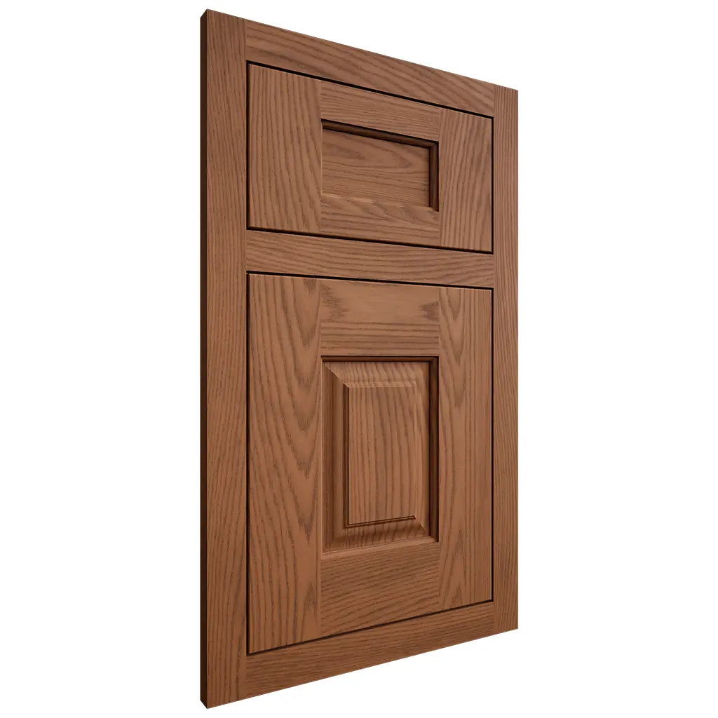 Shiloh Cabinetry Flush Inset Summit Red Oak Plain Cut Braun Door