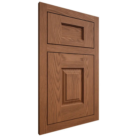 Shiloh Cabinetry Flush Inset Summit Red Oak Plain Cut Braun Door
