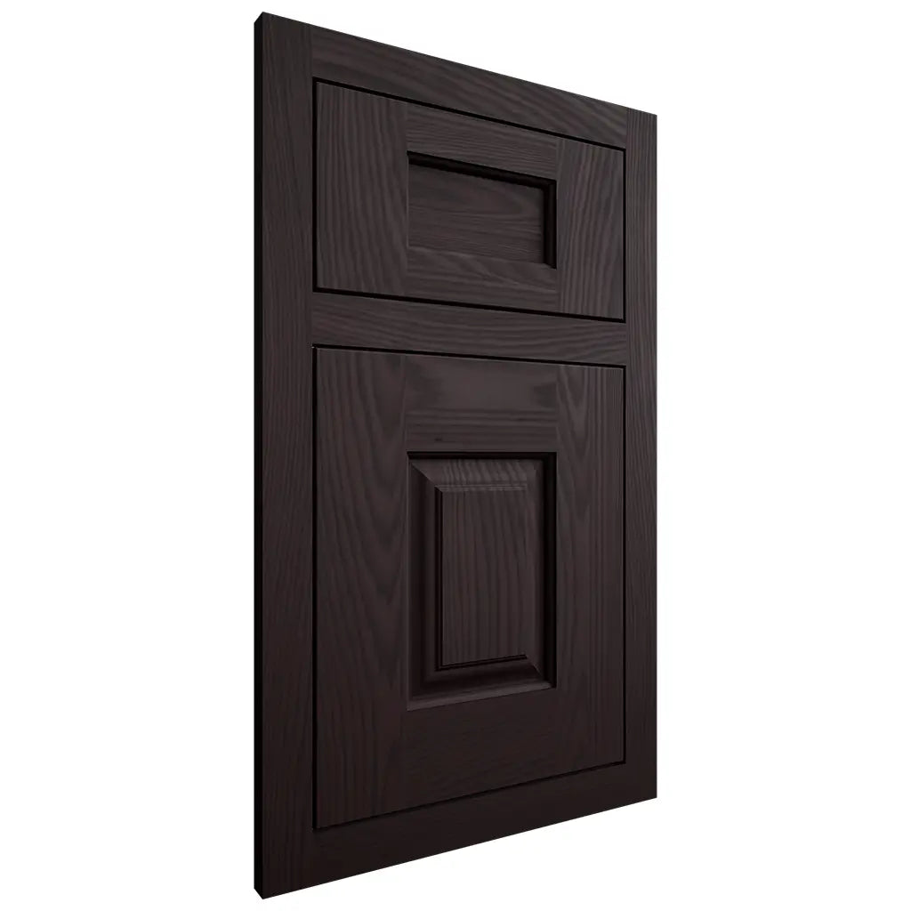 Shiloh Cabinetry Flush Inset Summit Red Oak Plain Cut Espresso Door