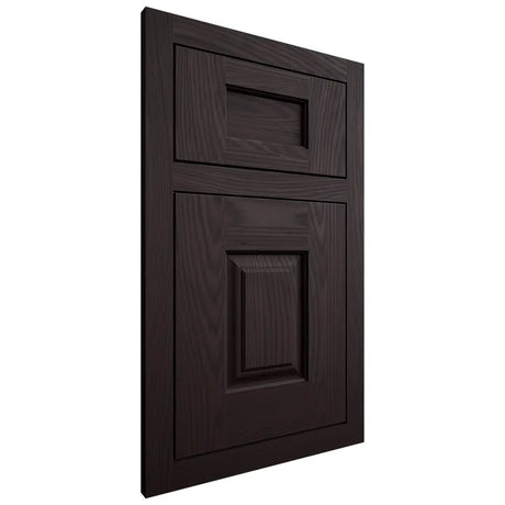 Shiloh Cabinetry Flush Inset Summit Red Oak Plain Cut Espresso Door