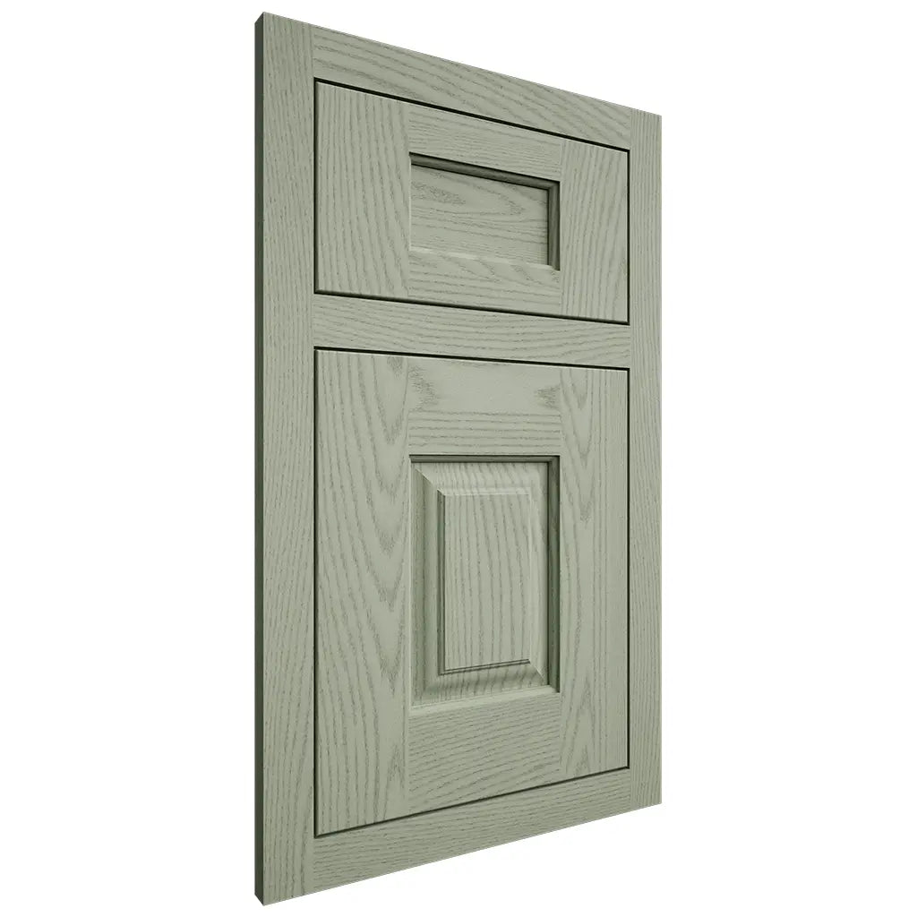 Shiloh Cabinetry Flush Inset Summit Red Oak Plain Cut Moss Door