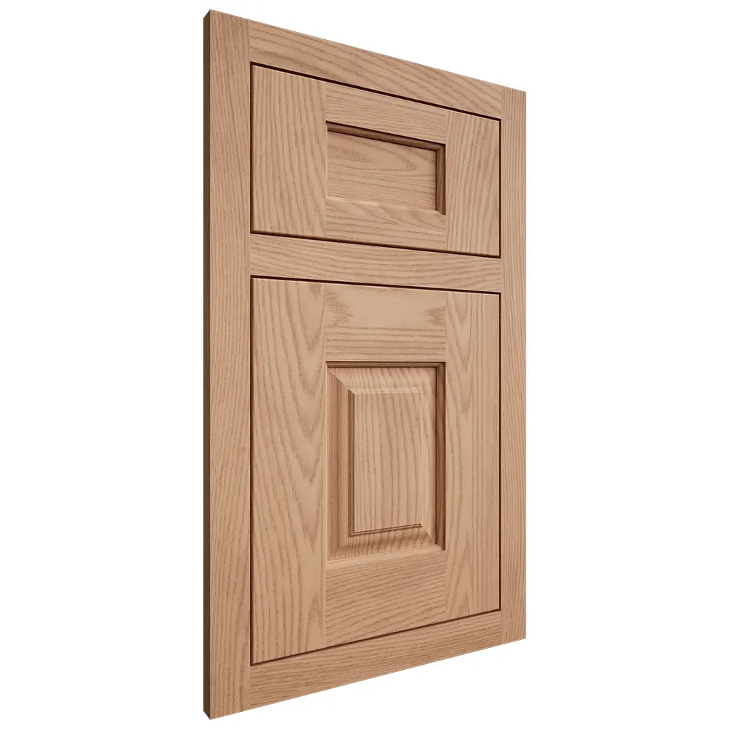 Shiloh Cabinetry Flush Inset Summit Red Oak Plain Cut Natural Door