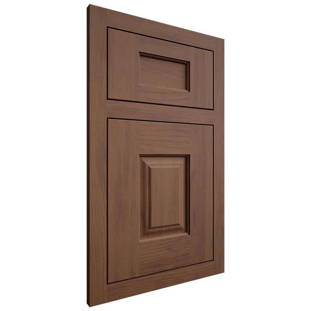 Shiloh Cabinetry Flush Inset Summit Walnut Plain Cut Natural Door
