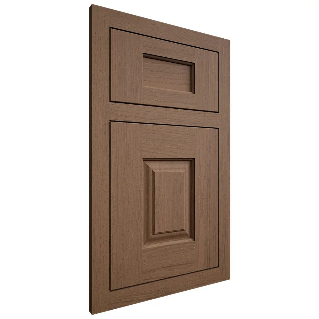 Shiloh Cabinetry Flush Inset Summit White Oak Plain Cut Autumn Door
