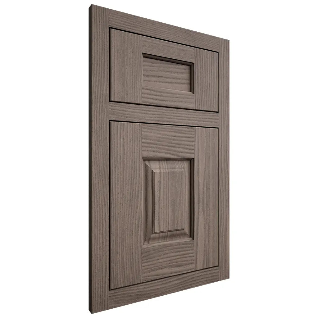 Shiloh Cabinetry Flush Inset Summit White Oak Plain Cut Clay Door