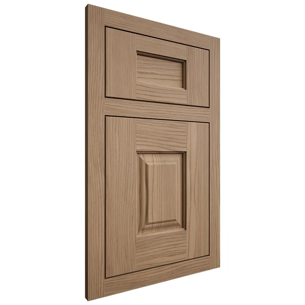 Shiloh Cabinetry Flush Inset Summit White Oak Plain Cut Natural Door