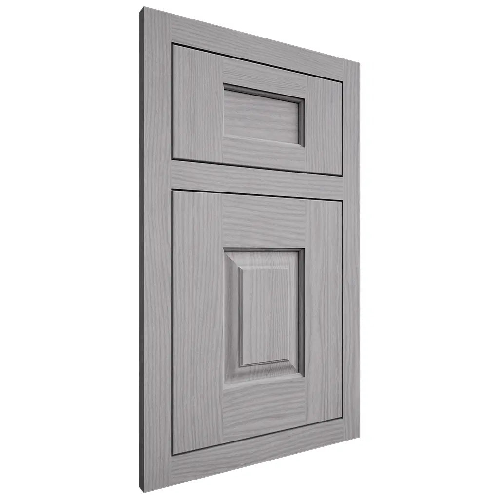 Shiloh Cabinetry Flush Inset Summit White Oak Plain Cut Stratus Door