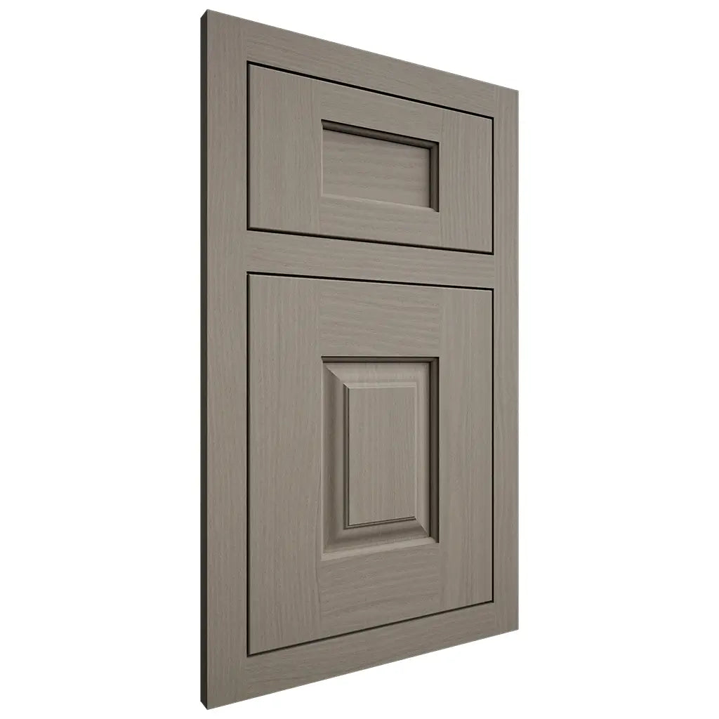 Shiloh Cabinetry Flush Inset Summit White Oak Plain Cut Thyme Door