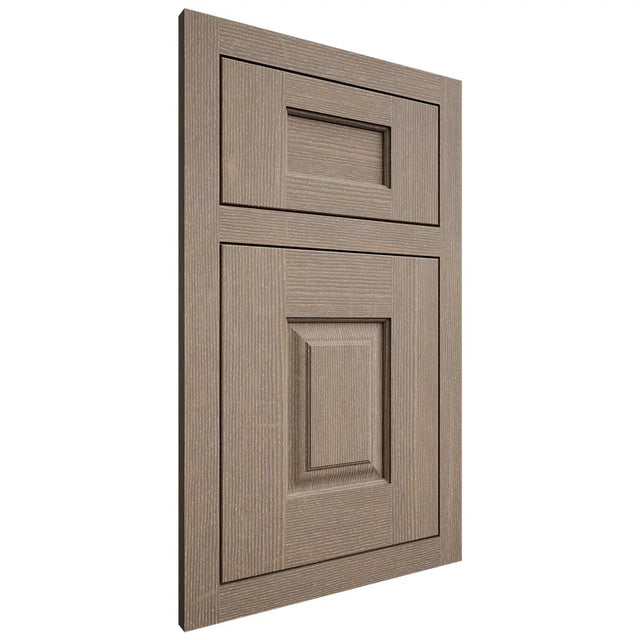 Shiloh Cabinetry Flush Inset Summit White Oak Quarter Sawn Almond Door