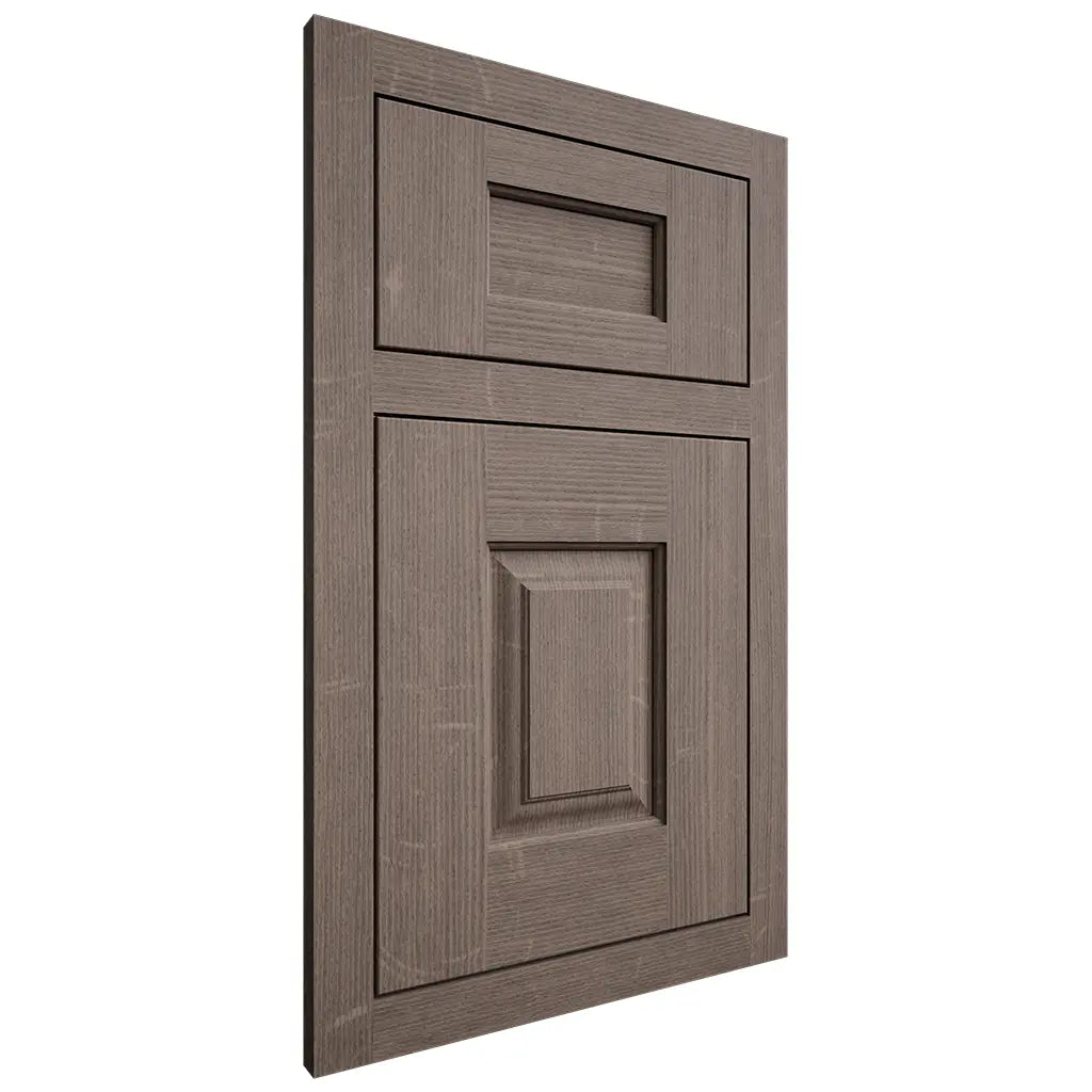 Shiloh Cabinetry Flush Inset Summit White Oak Quarter Sawn Clay Door