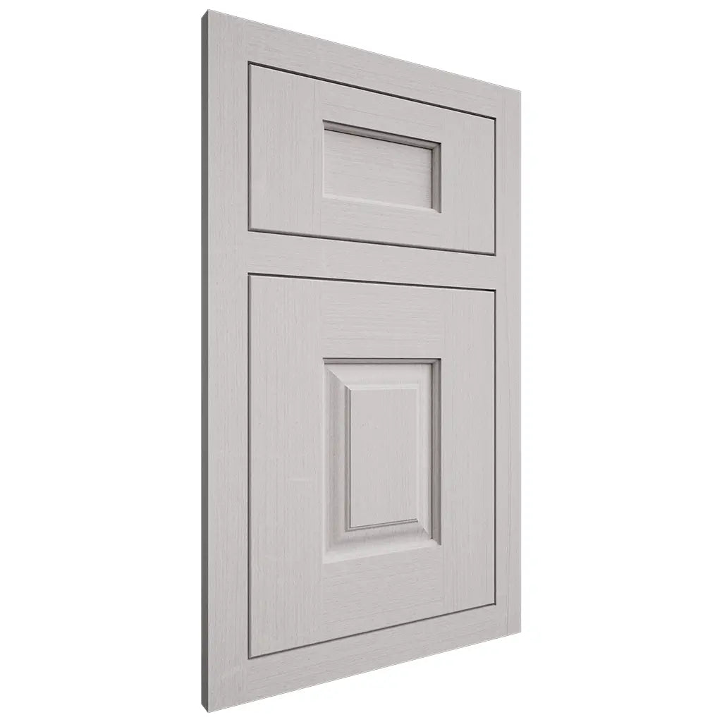 Shiloh Cabinetry Flush Inset Summit White Oak Quarter Sawn Cotton Door
