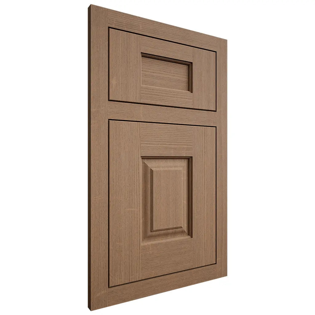 Shiloh Cabinetry Flush Inset Summit White Oak Quarter Sawn Medium Door