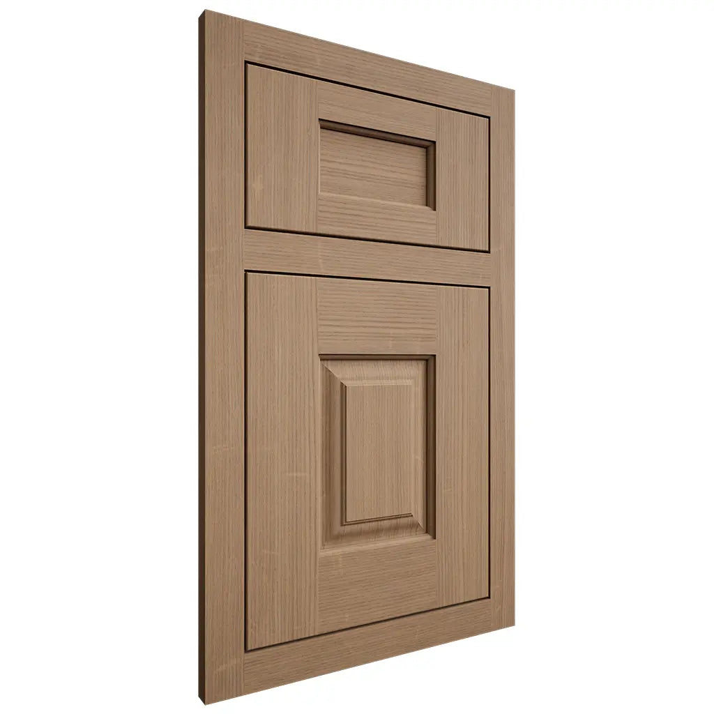 Shiloh Cabinetry Flush Inset Summit White Oak Quarter Sawn Natural Door