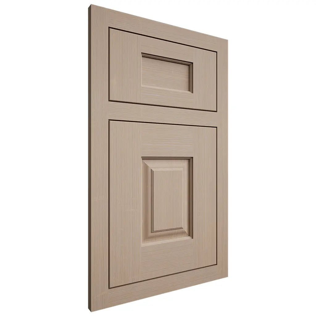 Shiloh Cabinetry Flush Inset Summit White Oak Quarter Sawn Straw Door