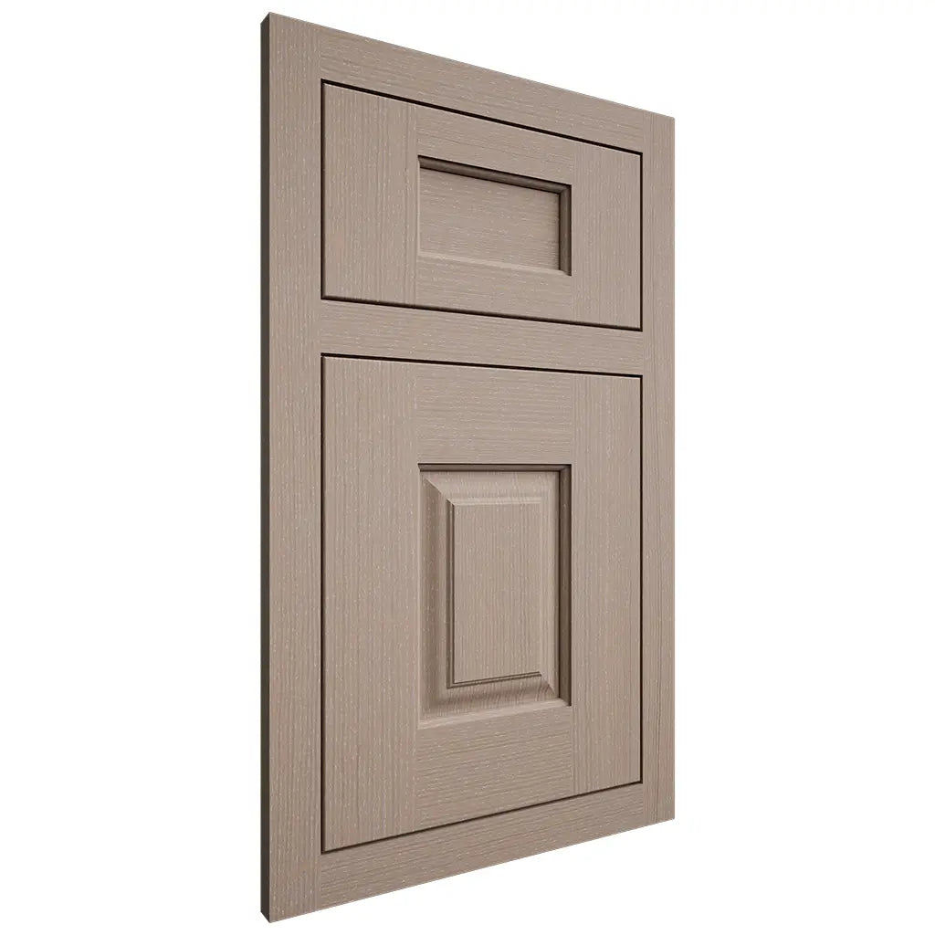 Shiloh Cabinetry Flush Inset Summit White Oak Quarter Sawn Whitewash Door