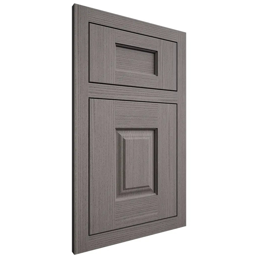 Shiloh Cabinetry Flush Inset Summit White Oak Rift Cut Flagstone Door