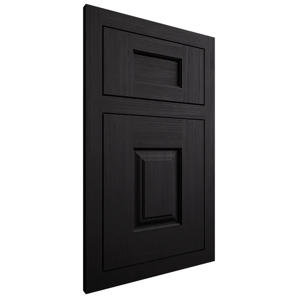 Shiloh Cabinetry Flush Inset Summit White Oak Rift Cut Ink Door