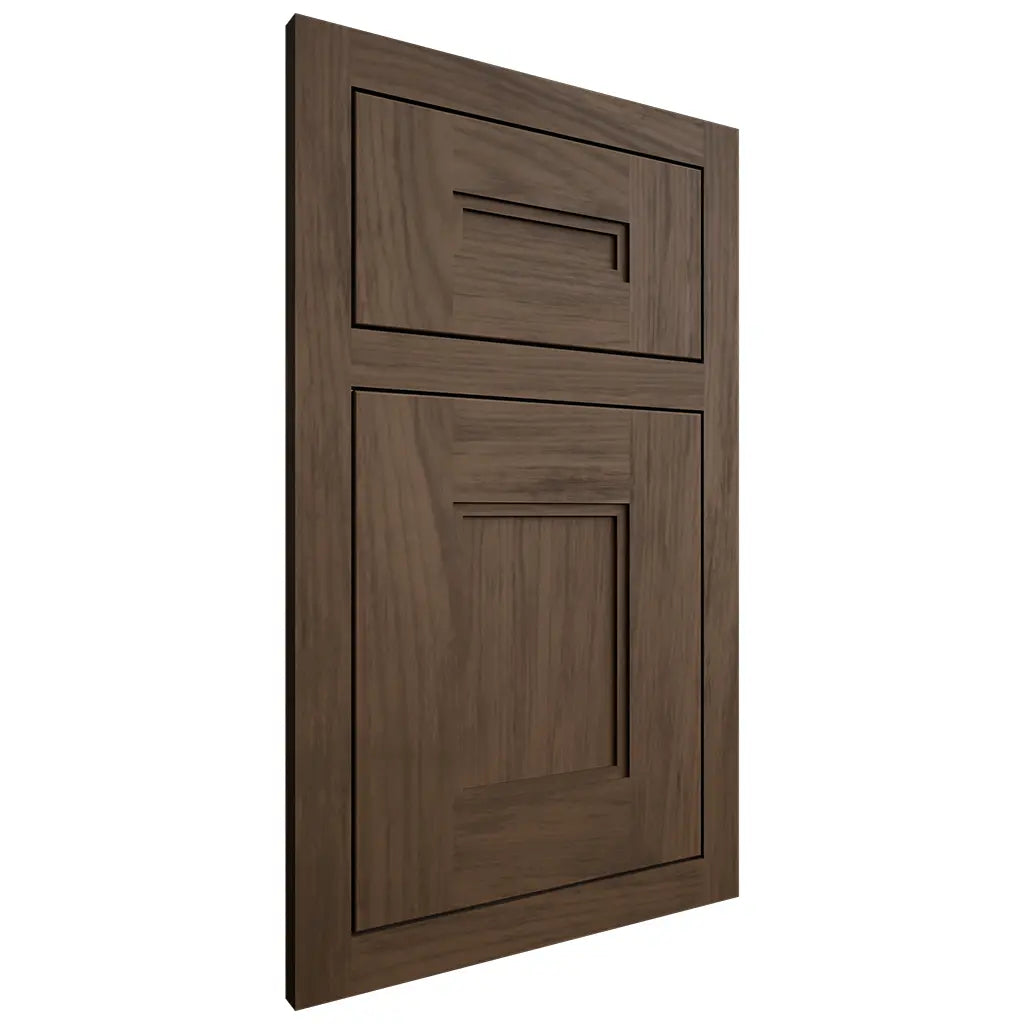 Shiloh Cabinetry Flush Inset Tahoe Alder Plain Cut Caviar Door