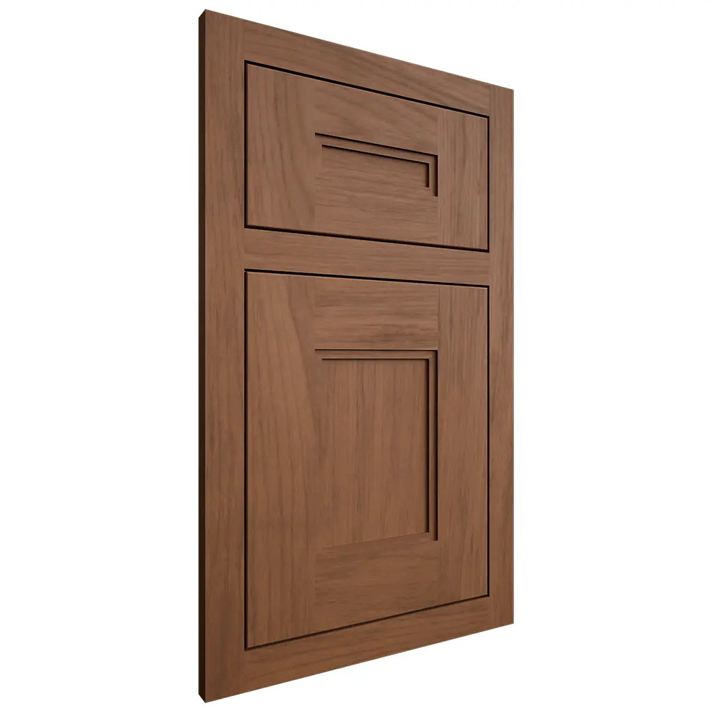 Shiloh Cabinetry Flush Inset Tahoe Alder Plain Cut Cola Door