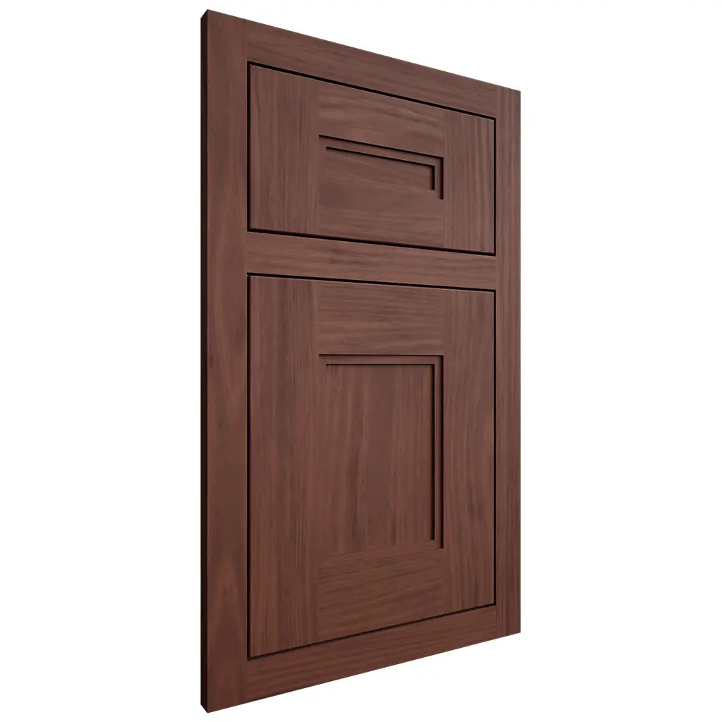 Shiloh Cabinetry Flush Inset Tahoe Cherry Plain Cut Bourbon Door