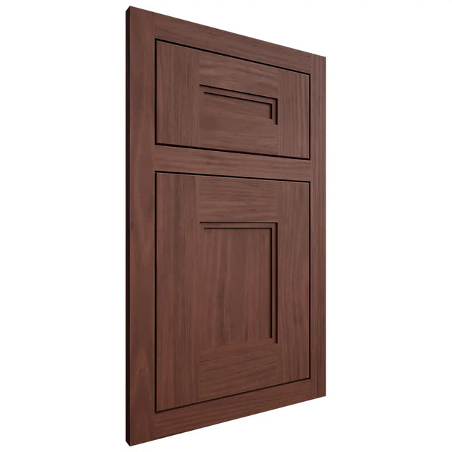 Shiloh Cabinetry Flush Inset Tahoe Cherry Plain Cut Bourbon Door
