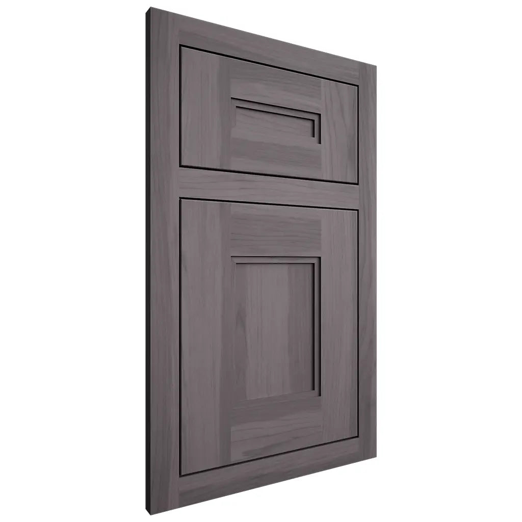 Shiloh Cabinetry Flush Inset Tahoe Hickory Plain Cut Cadet Door