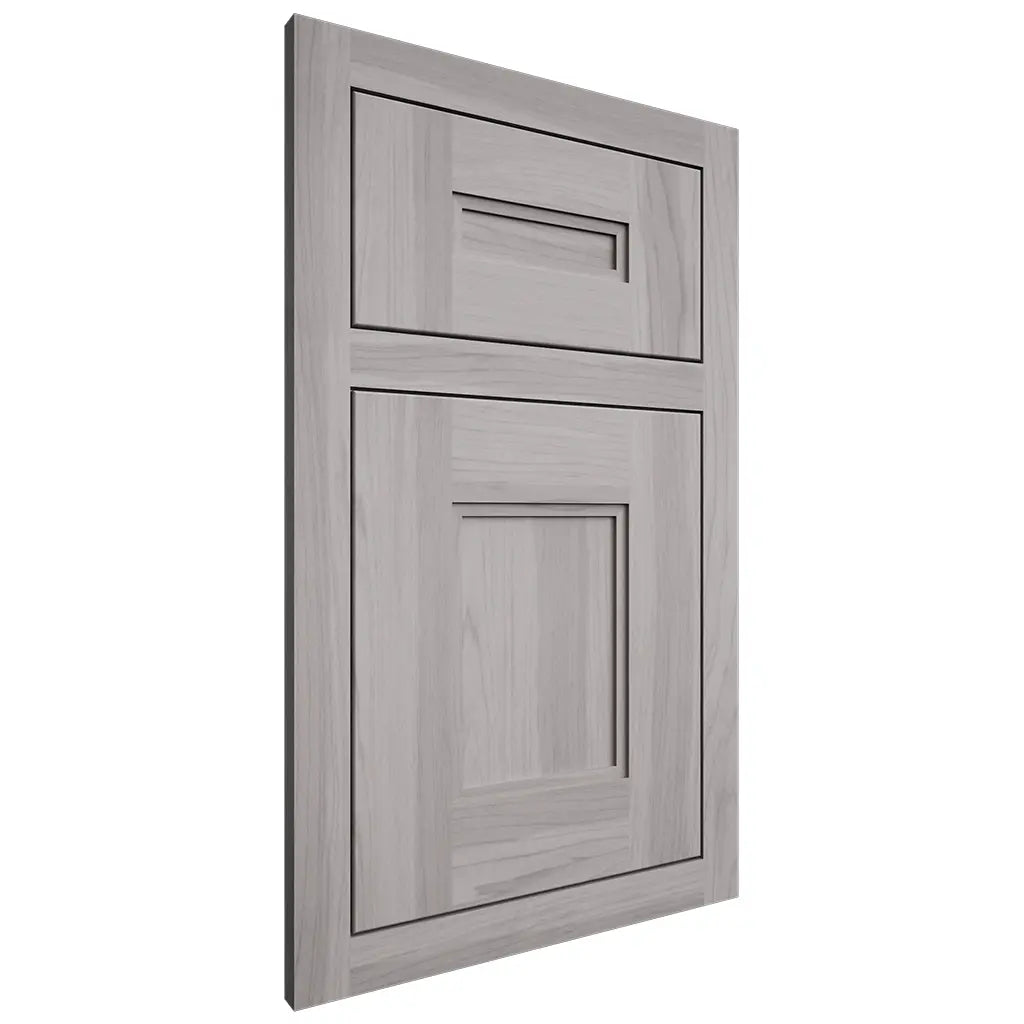 Shiloh Cabinetry Flush Inset Tahoe Hickory Plain Cut Stratus Door