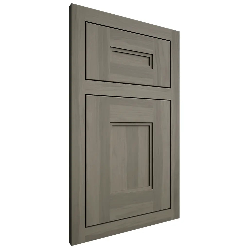 Shiloh Cabinetry Flush Inset Tahoe Hickory Plain Cut Thyme Door