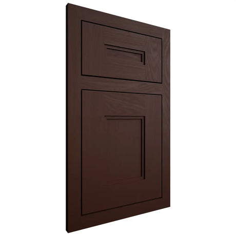 Shiloh Cabinetry Flush Inset Tahoe Maple Plain Cut Cocoa Door